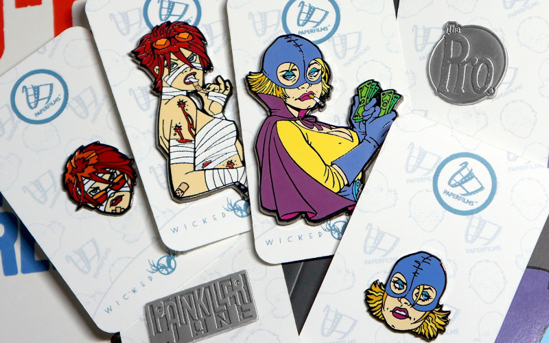 PaperFilms partners with Wicked Critter for amazing enamel pin offers!