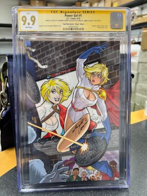 AMANDA CONNER - POWER GIRL COLOR SKETCH - CGC 9.9 - POWER GIRL #1 VIRGIN VARIANT COVER