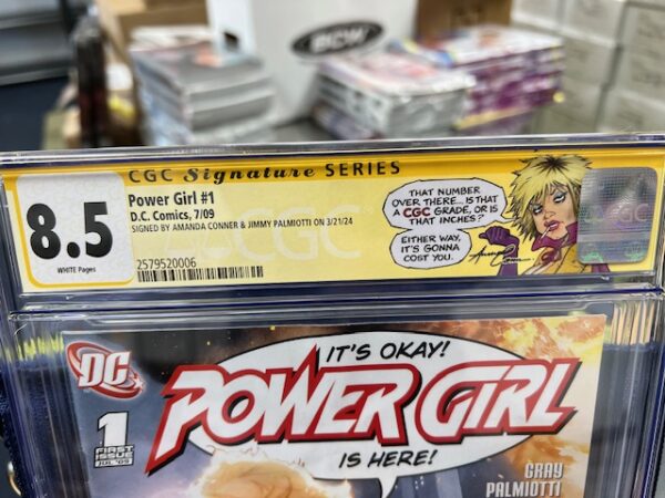 POWER GIRL #1 - ADAM HUGHES COVER - CONNER PALMIOTTI SIGNED - CGC 8.5 - Image 3